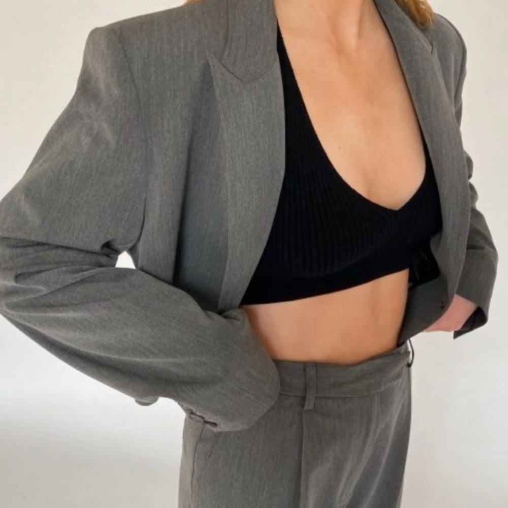 Djerf Avenue Licorice mini top size small